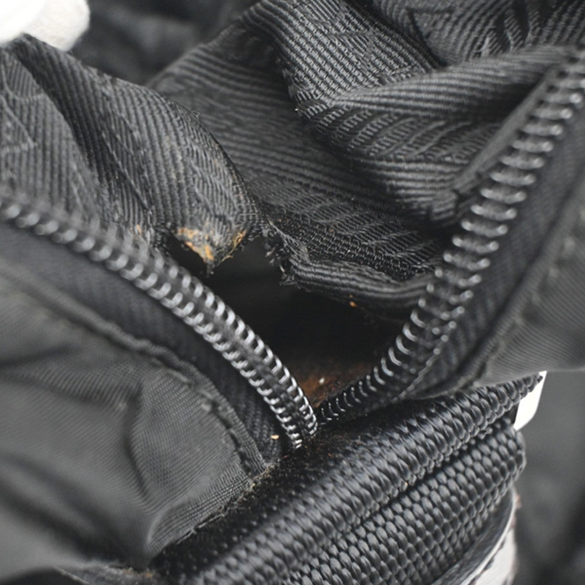 PRADA MILANO Tessuto Messenger Shoulder Bag Nylon Leather Black 64KC010