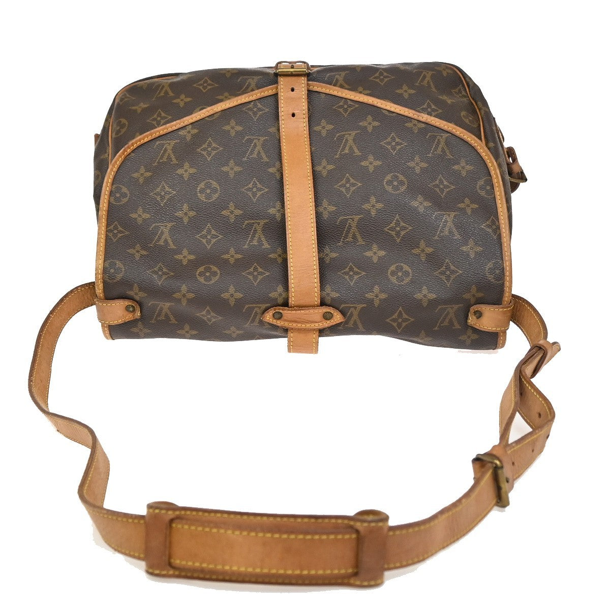 LOUIS VUITTON Saumur 35 Shoulder Bag Monogram Leather BN France M42254 88ZA276