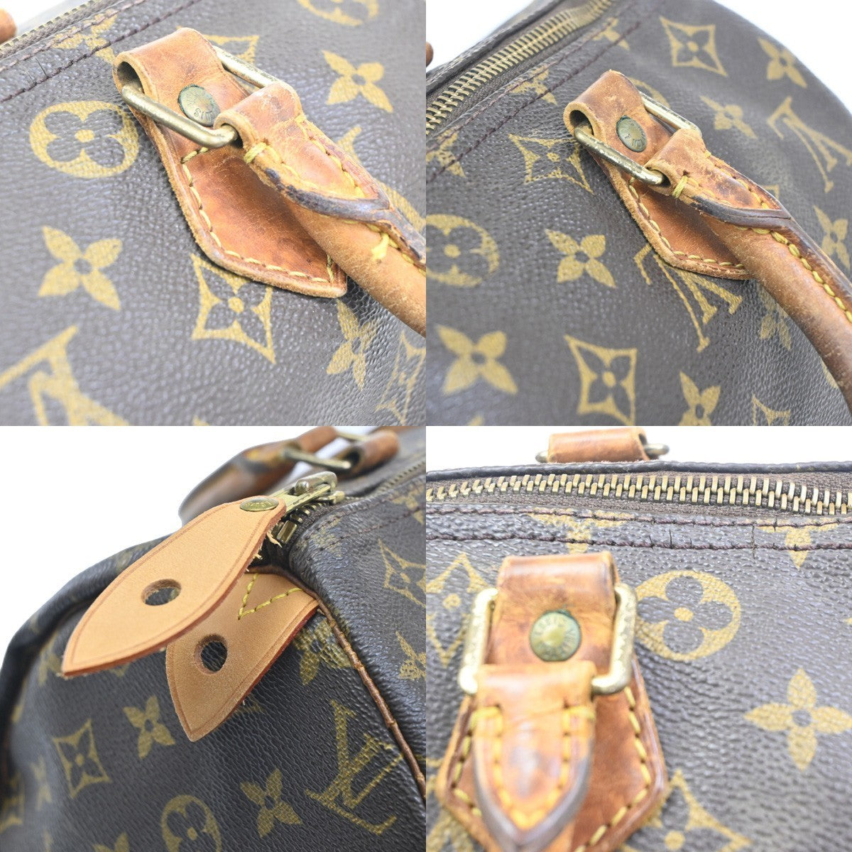 LOUIS VUITTON Speedy 30 Travel Hand Bag Monogram Leather Brown M41526 76CA659