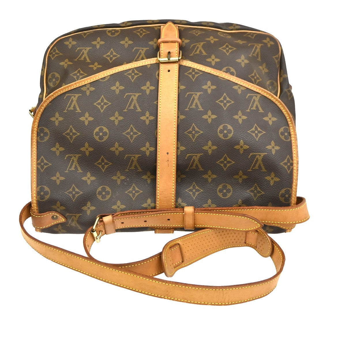 LOUIS VUITTON Saumur 35 Shoulder Bag Monogram Leather BN France M42254 82CA954