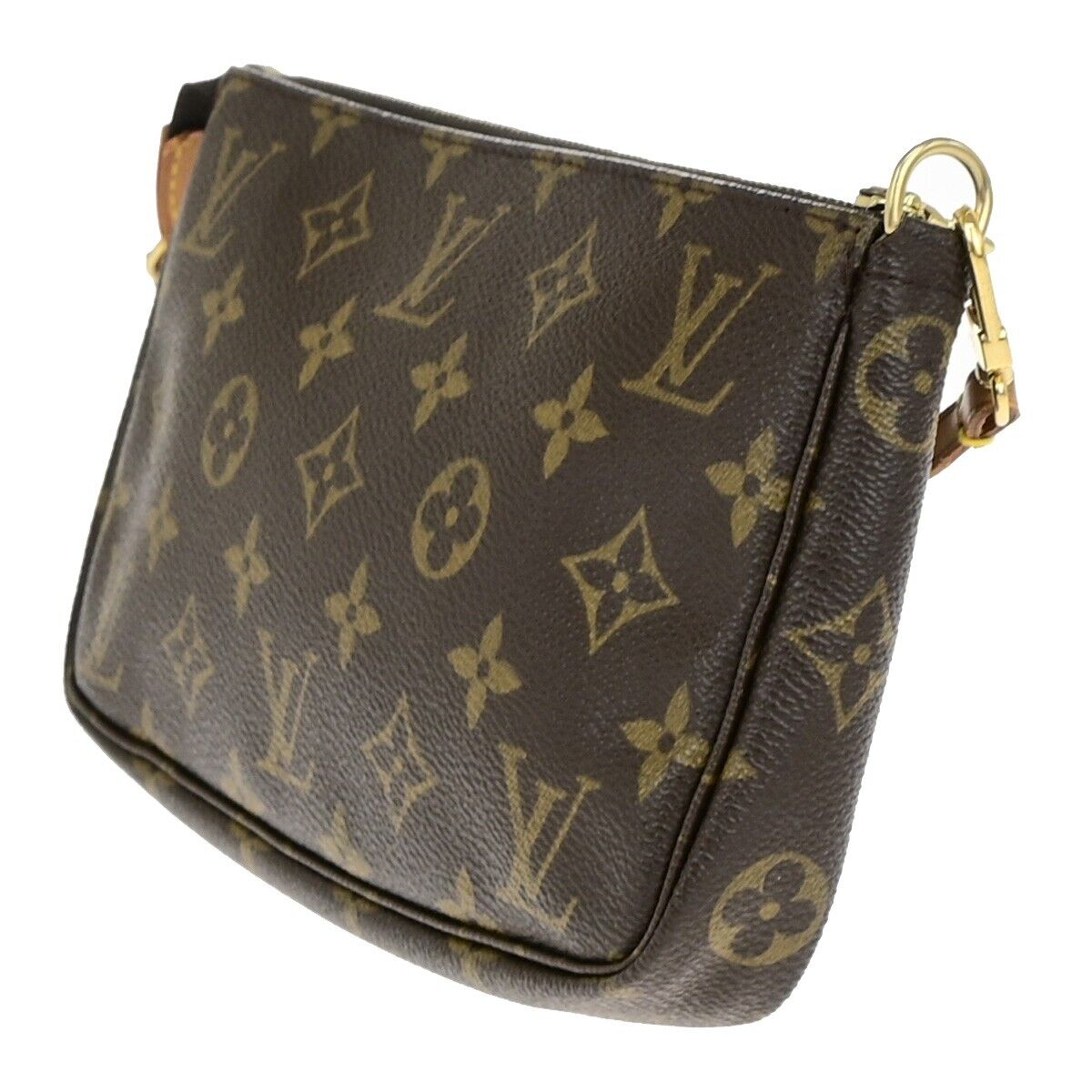 LOUIS VUITTON Pochette Accessoires Hand Bag Monogram Leather BN M51980 82ED022