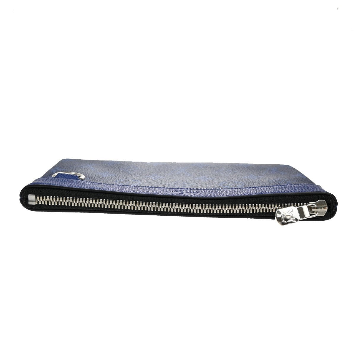 LOUIS VUITTON Pochette Discovery PM Pouch Wallet Taigarama Blue M30278 70KB363