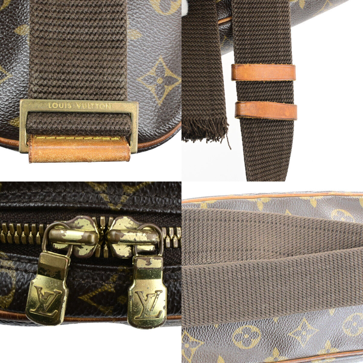 LOUIS VUITTON Pochette Gange Shoulder Bag Monogram Brown Spain M51870 76SJ582