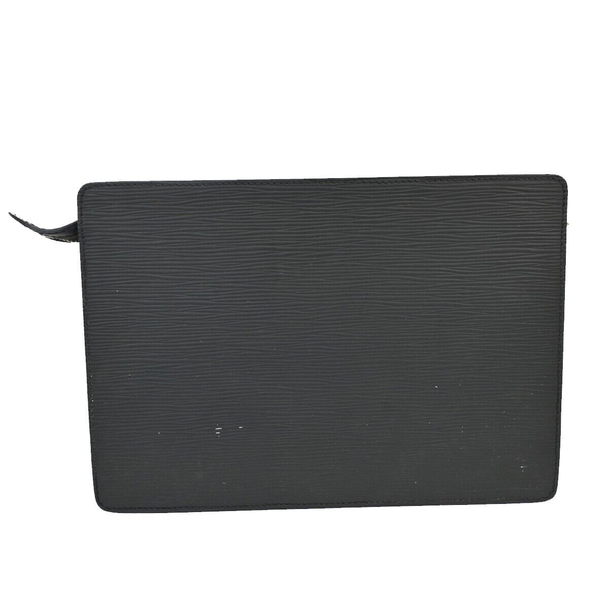 LOUIS VUITTON LV Pochette Homme Clutch Hand Bag Epi Leather Black M52522 05EA867