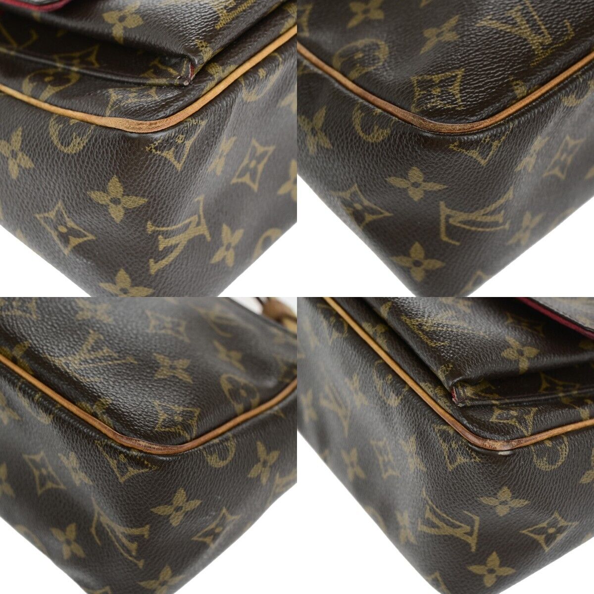 LOUIS VUITTON Viva Cite PM Shoulder Bag Monogram Leather Brown M51165 70EC939