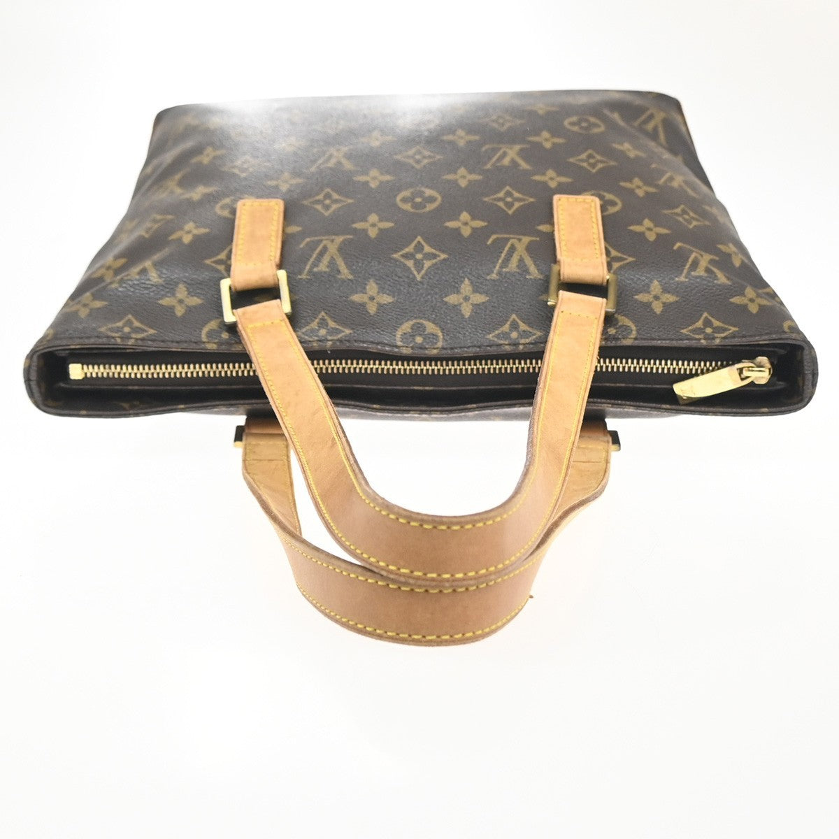 LOUIS VUITTON Cabas Piano Shoulder Bag Monogram Leather Brown M51148 84MA448