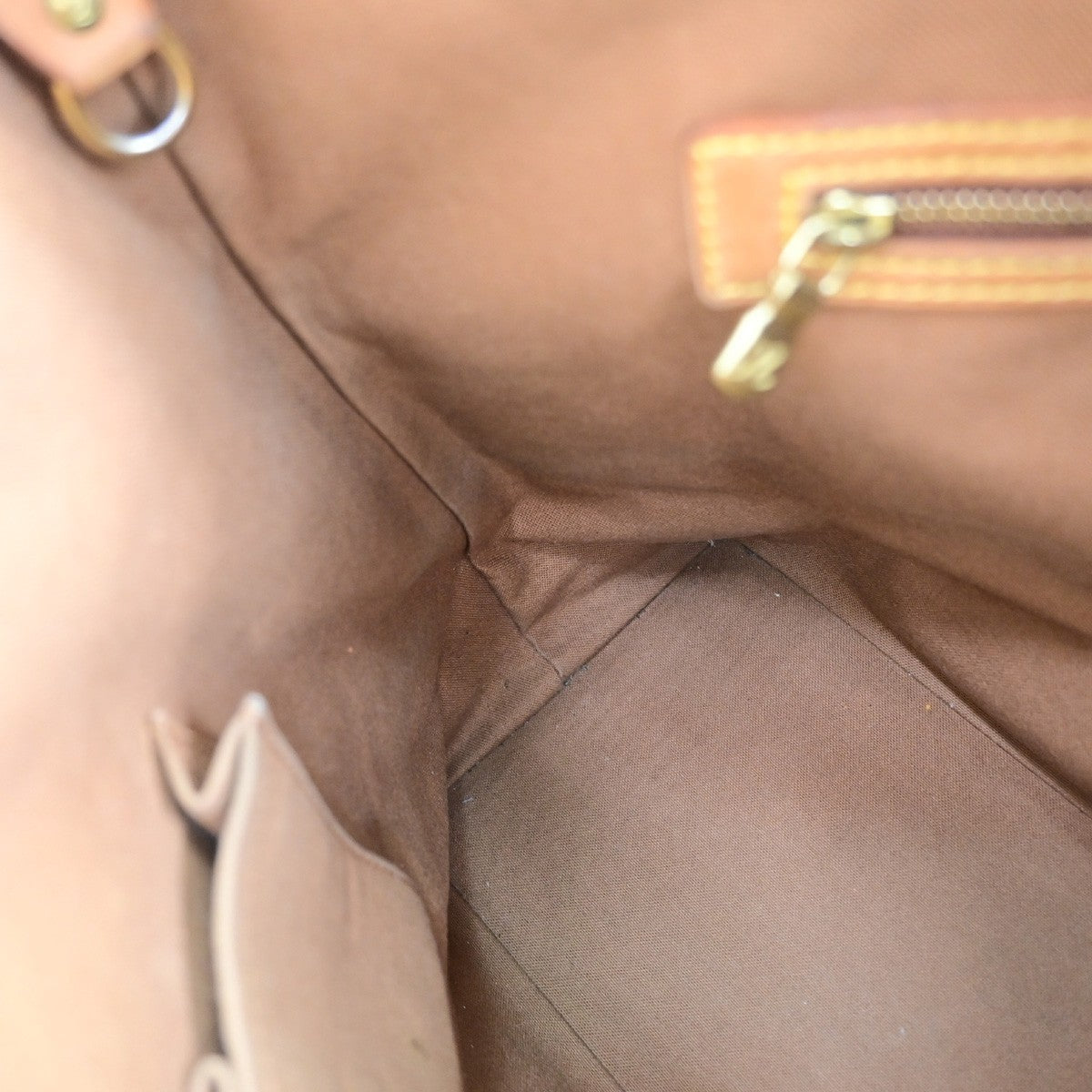 LOUIS VUITTON Cabas Mezzo Shoulder Bag Monogram Leather Brown M51151 34CB044