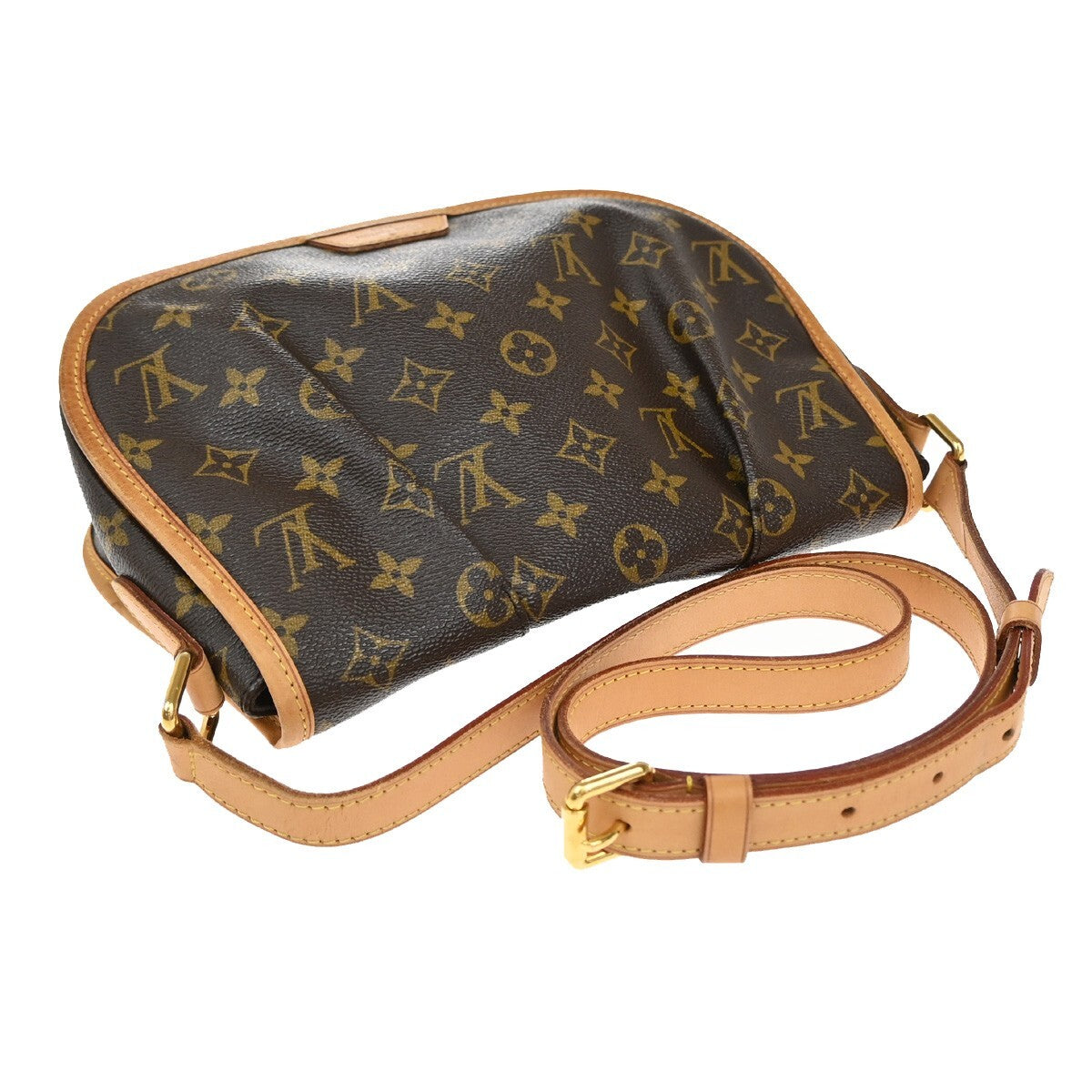 LOUIS VUITTON Menilmontant PM Shoulder Bag Monogram Leather BN M40474 50EE215
