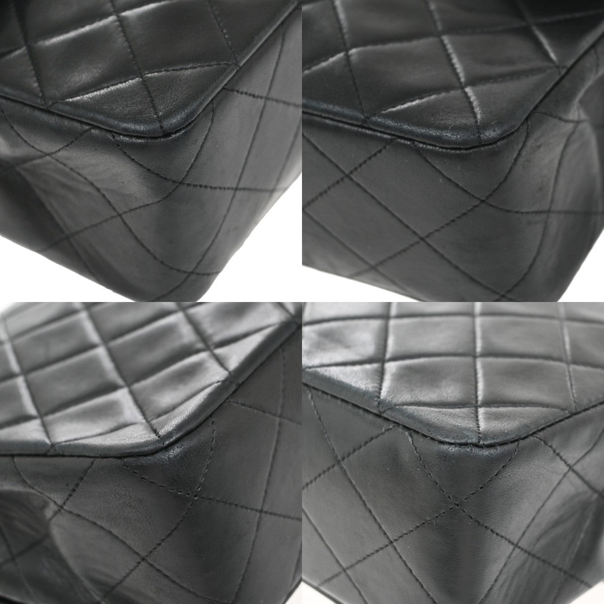 CHANEL CC Mini Matelasse Chain Shoulder Bag Leather Black GHW Vintage 321RF614
