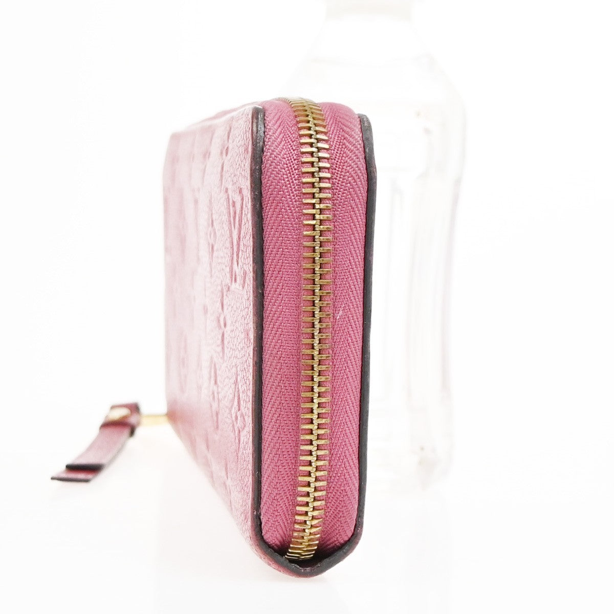 LOUIS VUITTON Zippy Long Wallet Monogram Empreinte Pink France M60549 34KD080