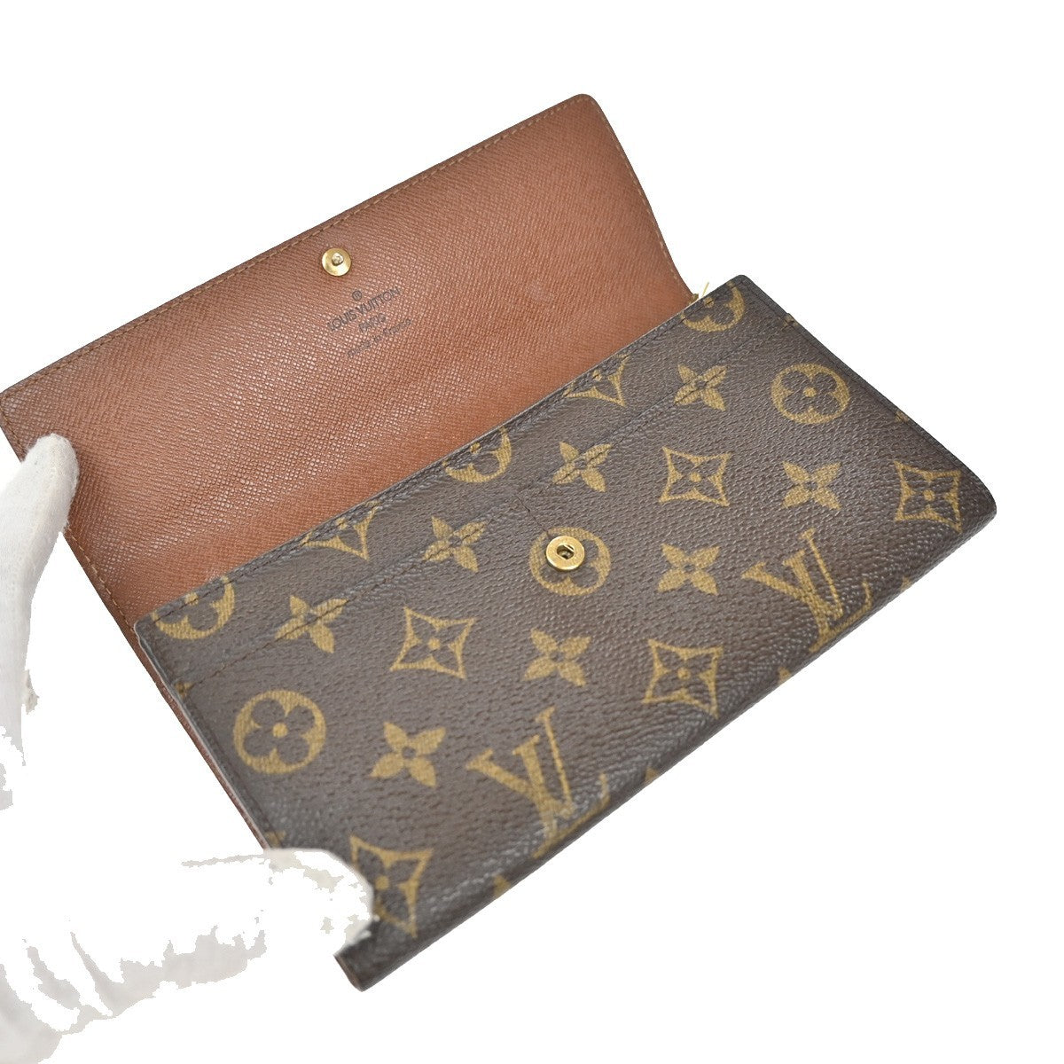 LOUIS VUITTON Porte Monnaie Credit Bifold Wallet Monogram Leather M61725 61KP379