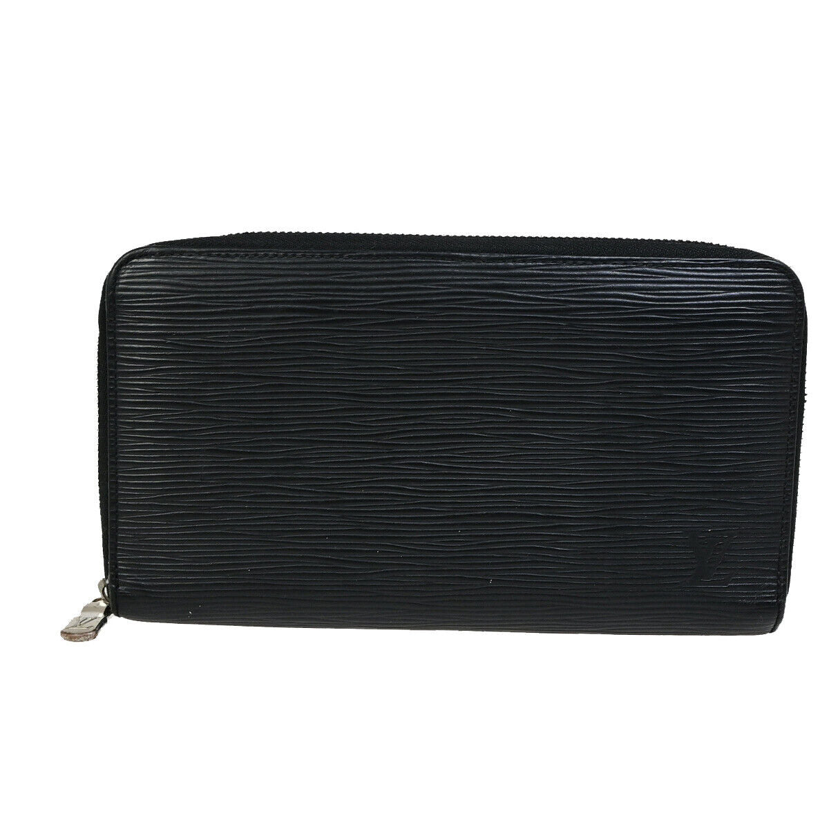 LOUIS VUITTON Zippy Organizer Long Wallet Epi Leather Black SHW M62643 69YF748