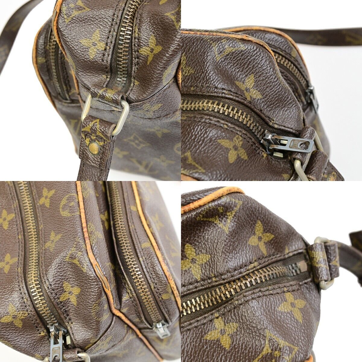 LOUIS VUITTON Nile Crossbody Shoulder Bag Monogram Leather Brown M45244 04ED907