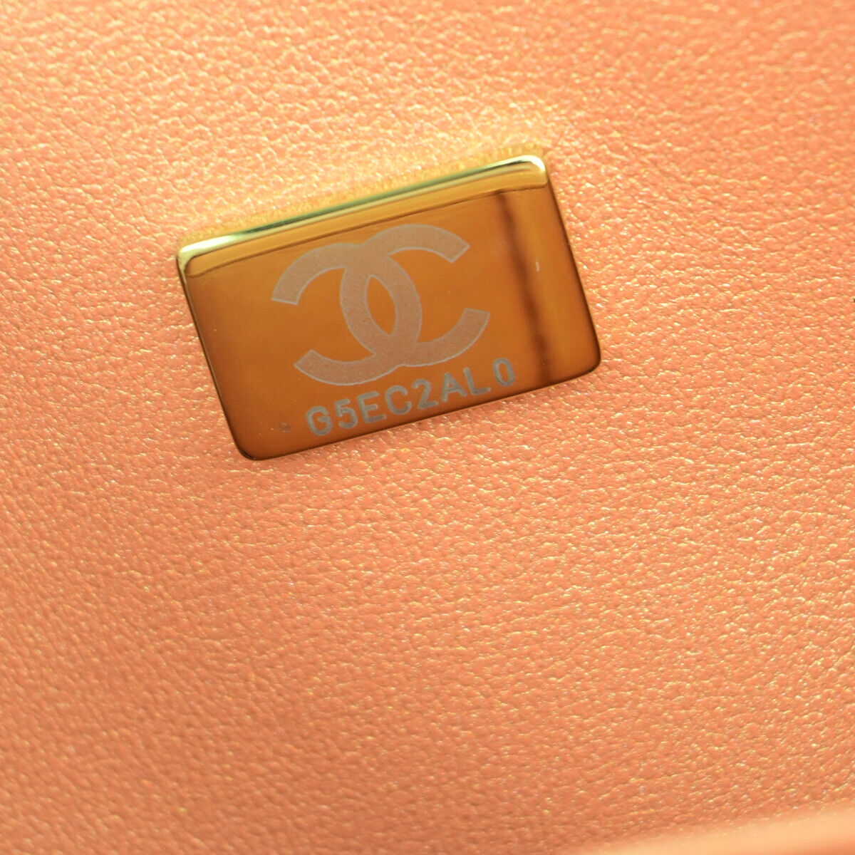 CHANEL CC Matelasse 25 Double Flap Chain Shoulder Bag Leather Pink Gold 401RK683