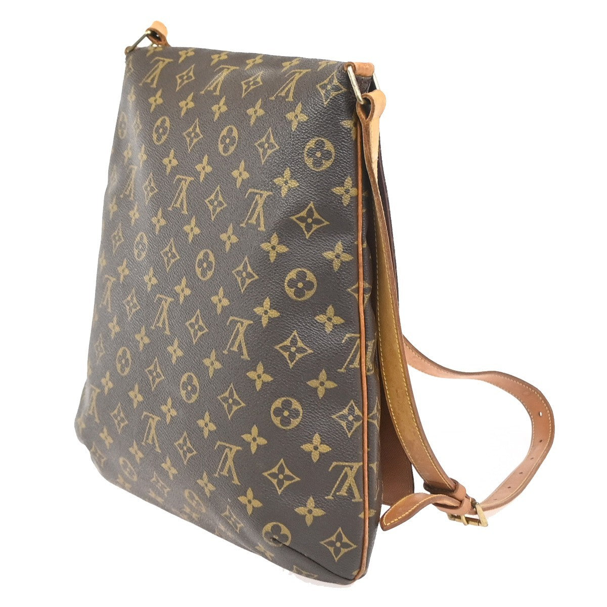 LOUIS VUITTON Musette Shoulder Bag Monogram Leather Brown France M51256 88YJ031