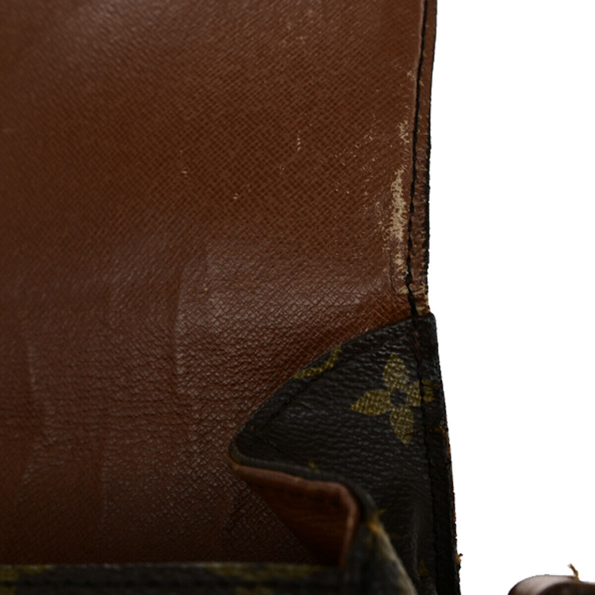 LOUIS VUITTON Saint Cloud GM Shoulder Bag Monogram Leather Brown M51242 69YG707