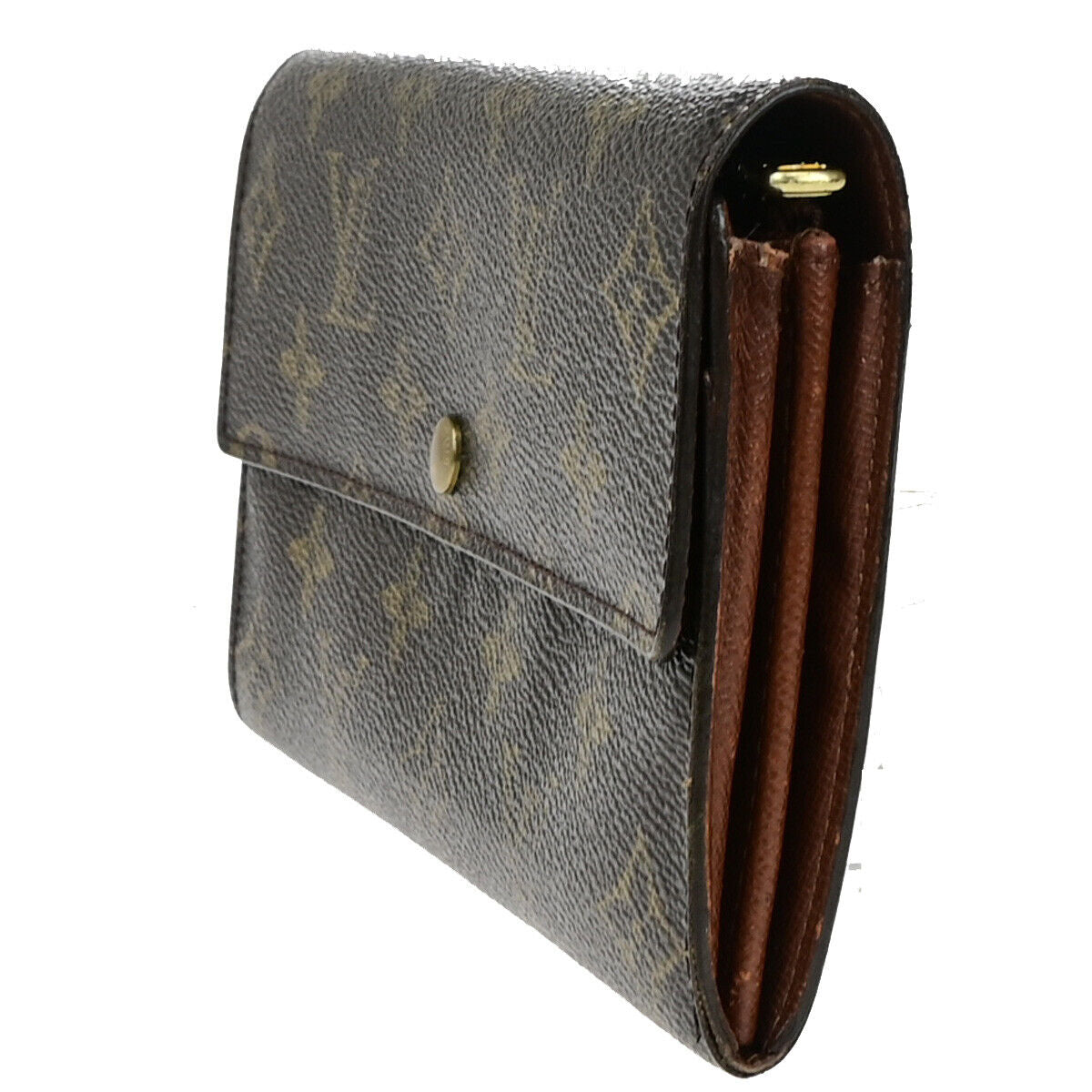 LOUIS VUITTON Porte Monnaie Credit Long Wallet Monogram Leather M61725 04YG535