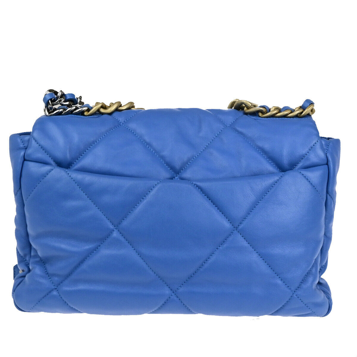 CHANEL 19 CC Logo Matelasse Chain 2Way Shoulder Hand Bag Leather BE GHW 741RK739