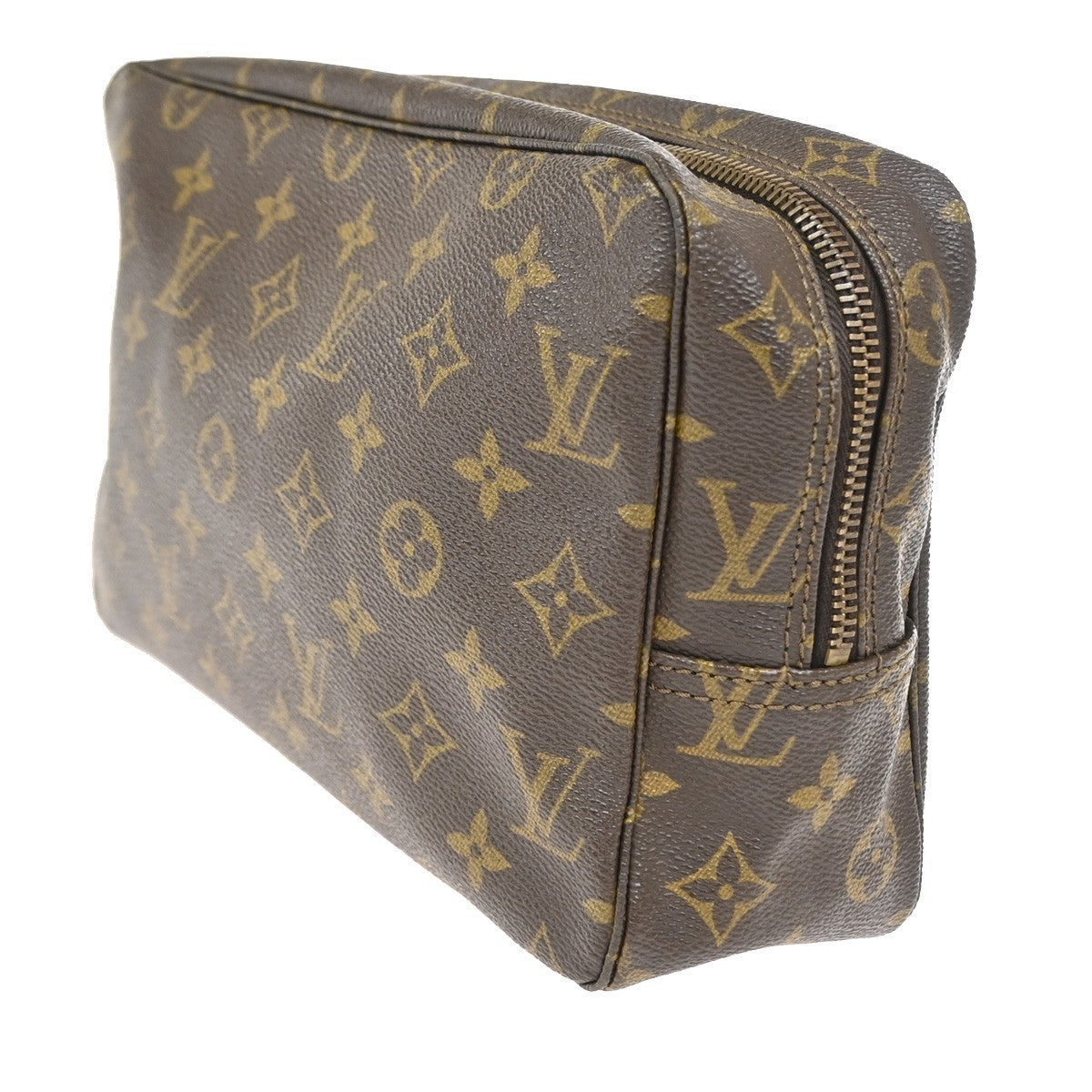 LOUIS VUITTON Trousse Toilette 28 Clutch Hand Bag Monogram Brown M47522 09SA055