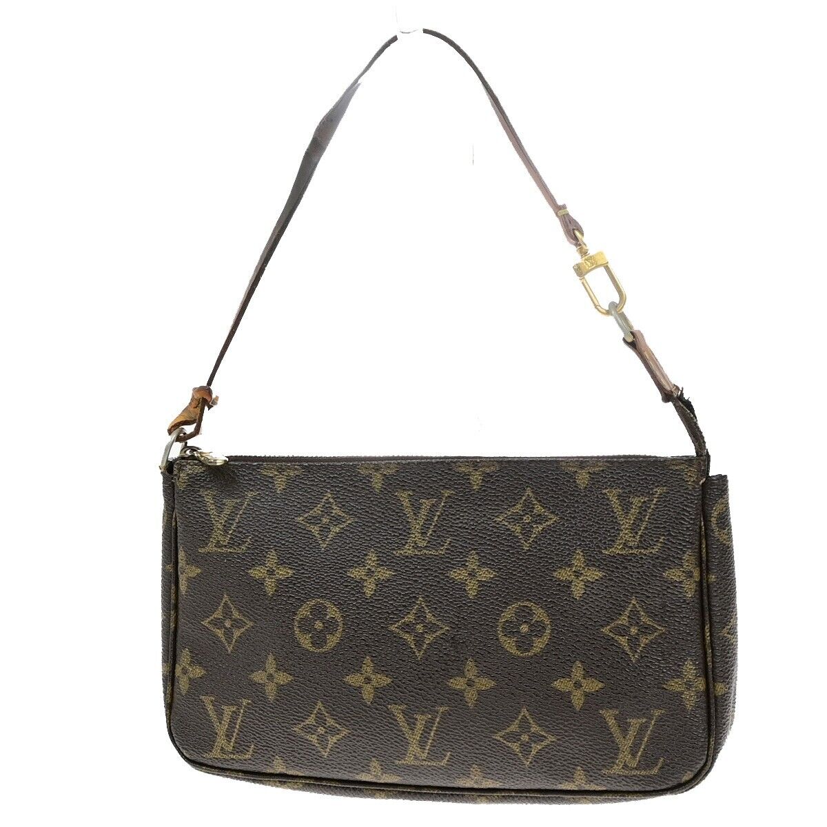 LOUIS VUITTON Pochette Accessoires Hand Bag Monogram Leather BN M51980 30ED959