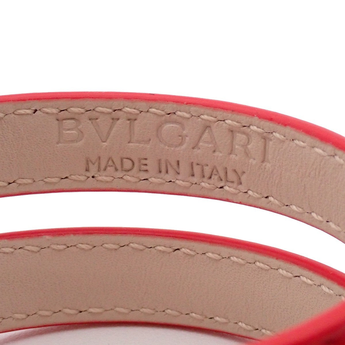 BVLGARI Logo Serpenti Forever Bracelet Red Gold Italy Accessory 33RL217