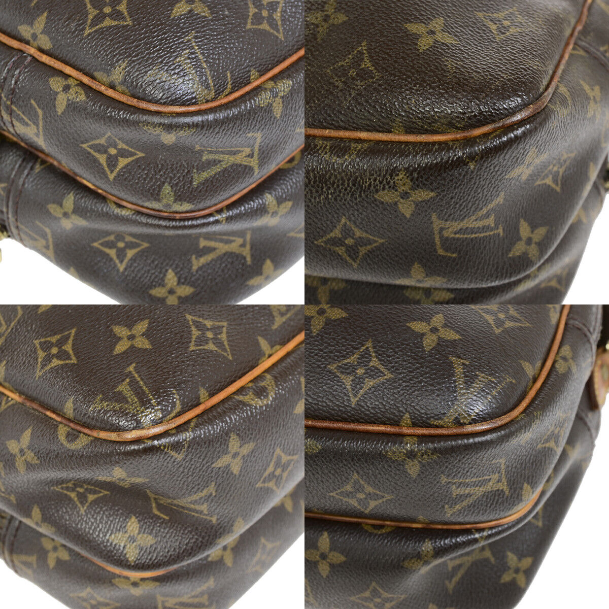LOUIS VUITTON Reporter PM Crossbody Shoulder Bag Monogram Leather M45254 61YF080