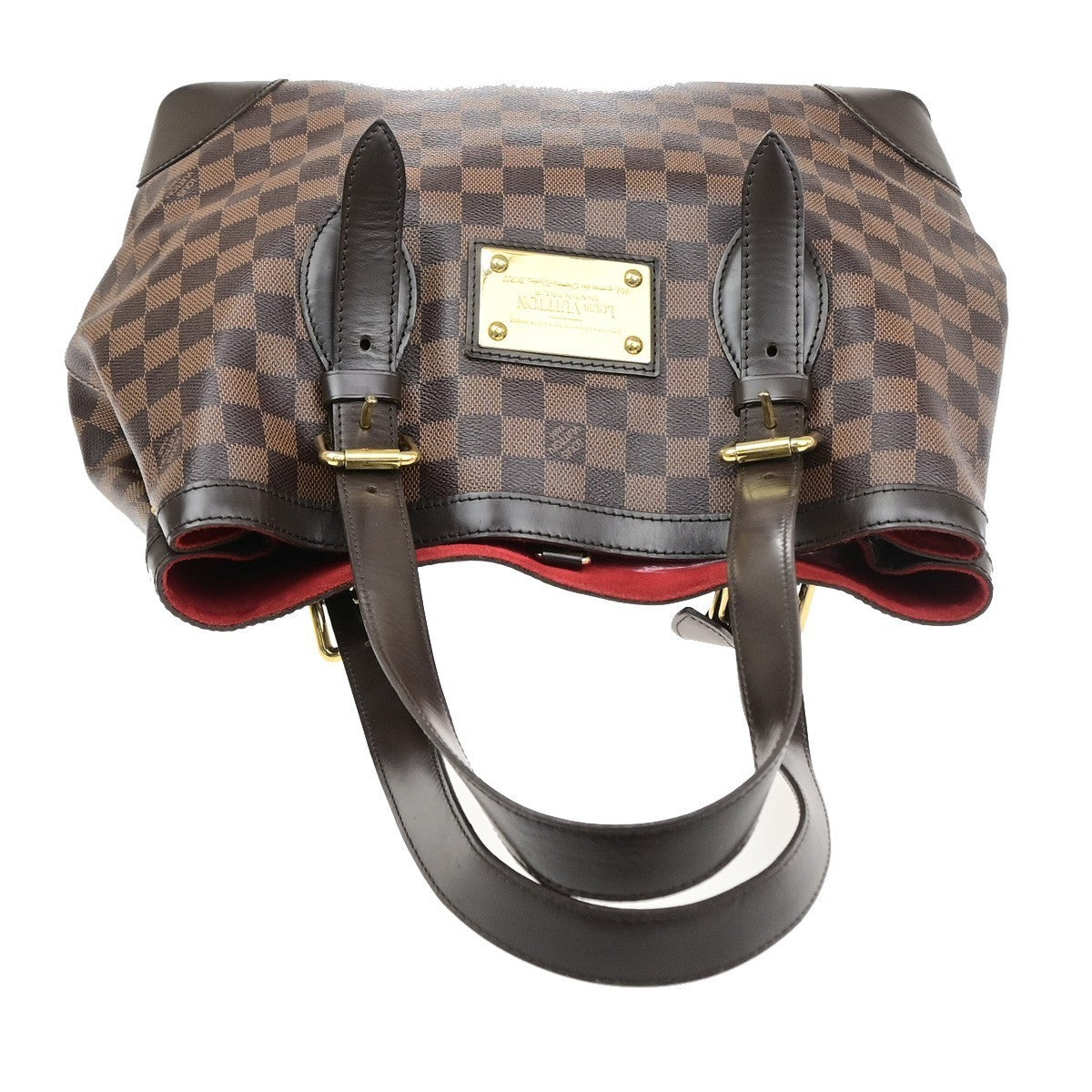 LOUIS VUITLOUIS VUITTON Hampstead MM Shoulder Bag Damier Leather N51204 15MA696