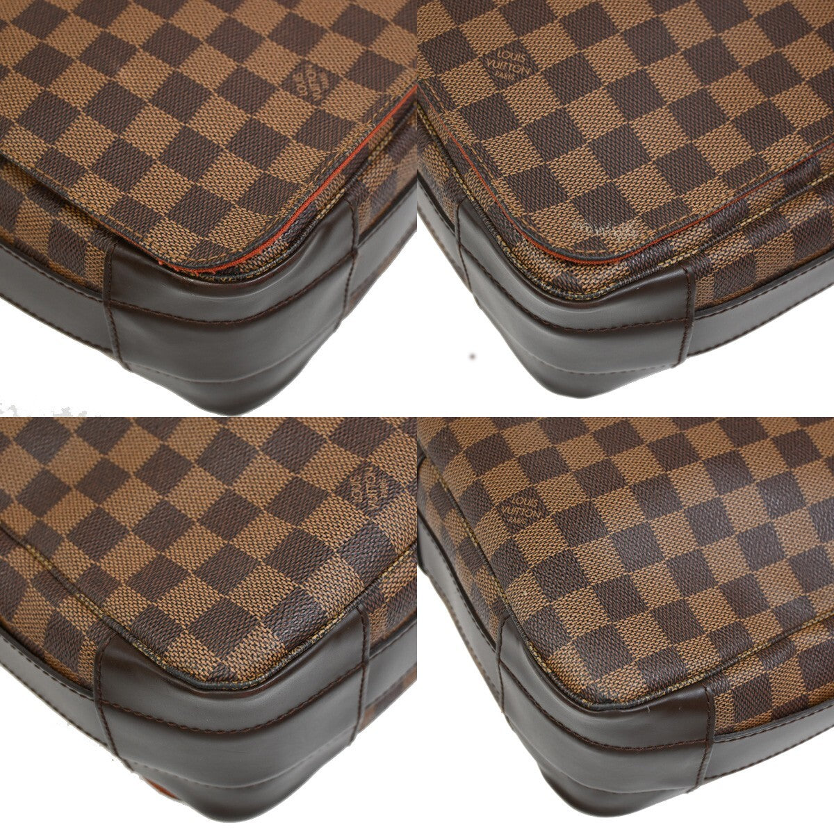 LOUIS VUITTON Bastille Shoulder Bag Damier Ebene Leather Brown N45258 74FB541