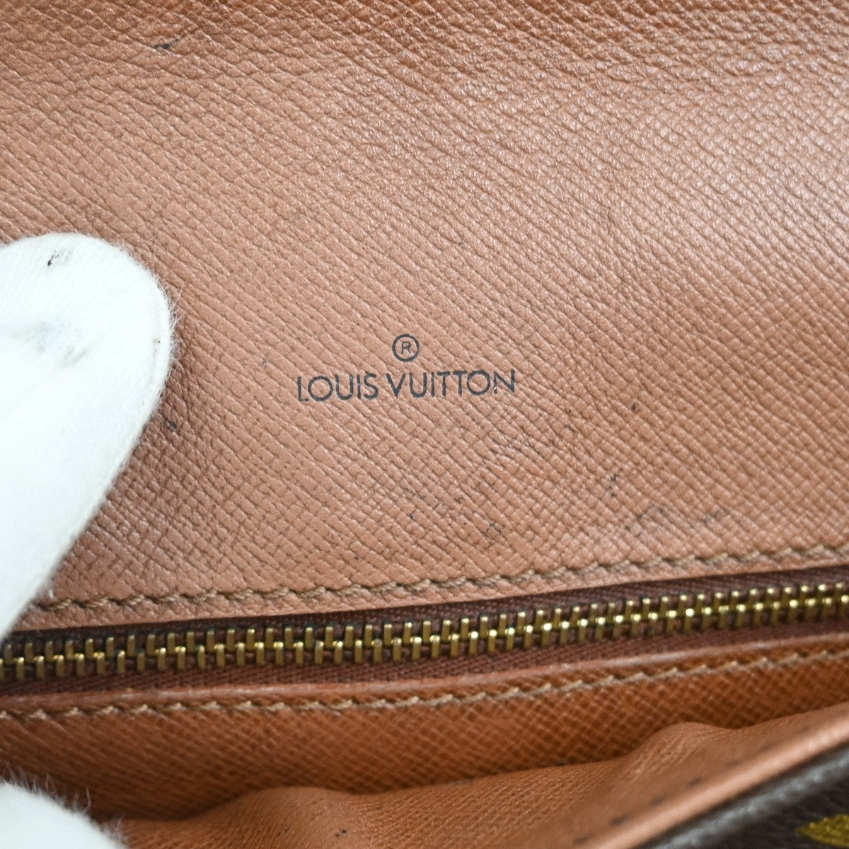 LOUIS VUITTON Chantilly GM Shoulder Bag Monogram Leather Brown M51232 81SA046
