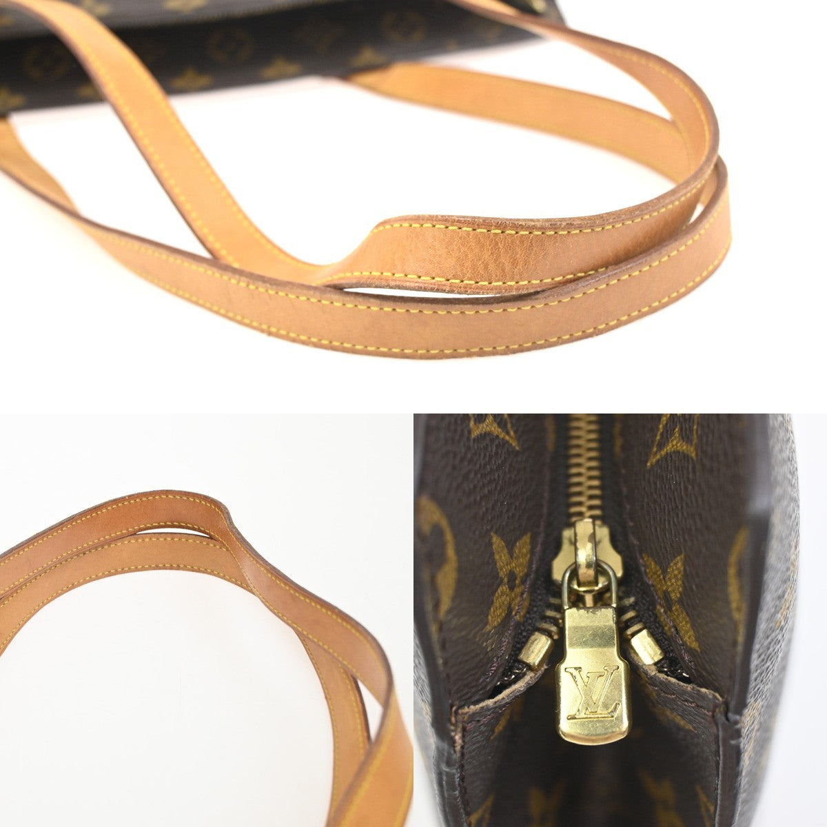 LOUIS VUITTON BABYLONE Shoulder Bag Monogram Leather Brown France M51102 18ZA196