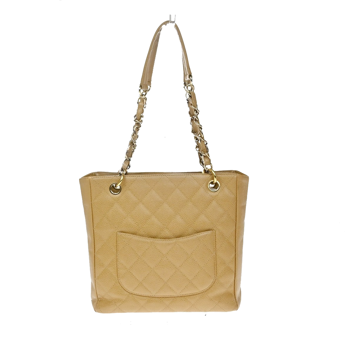 CHANEL CC Matelasse PST Chain Shoulder Bag Grained Calfskin Leather BE 320RQ056