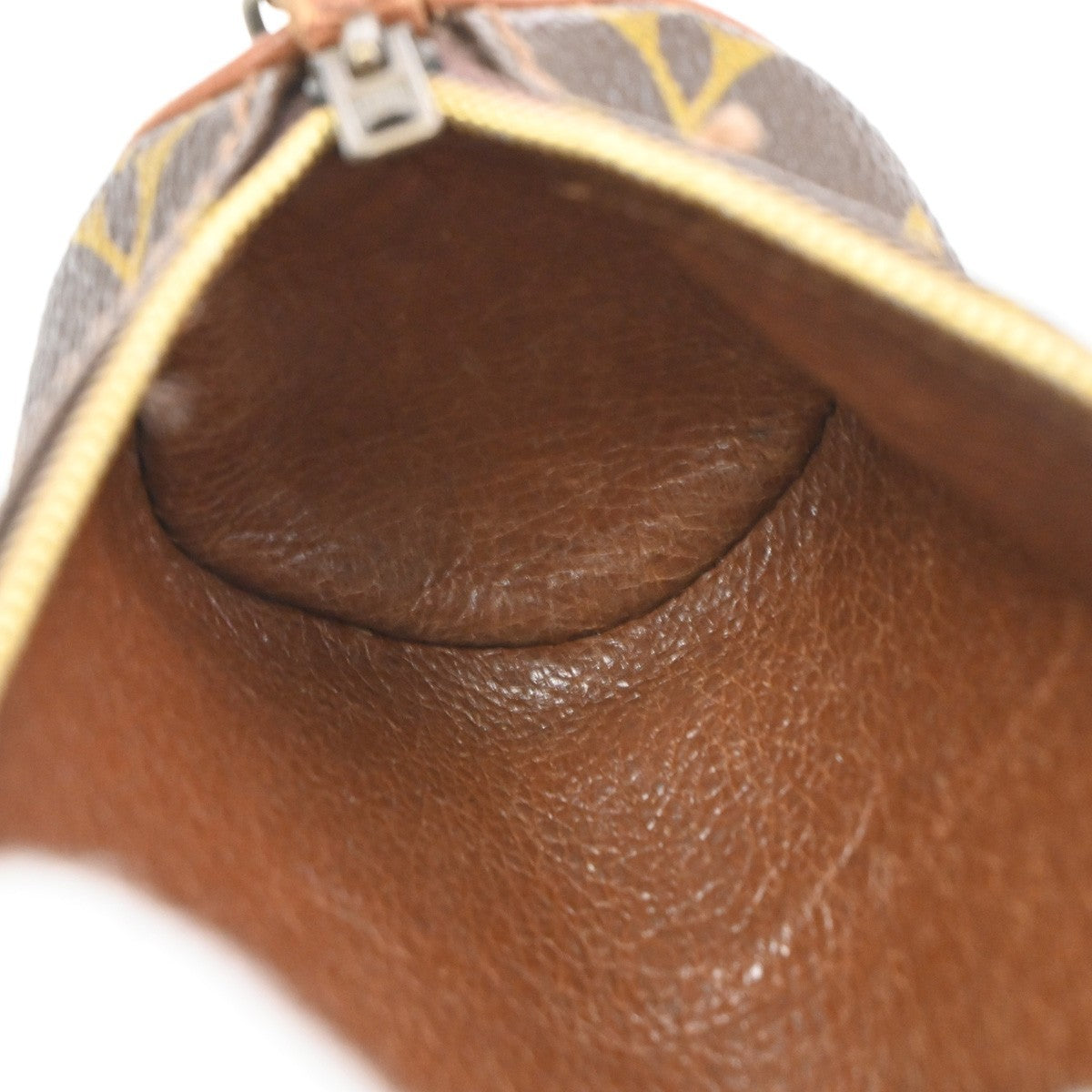 LOUIS VUITTON Pochette Papillon Hand Bag Monogram Leather Brown M51380 67DA038