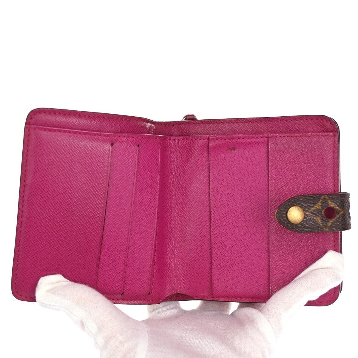LOUIS VUITTON Compact Zip Bifold Wallet Monogram Perfo Leather BN M95188 38GA186