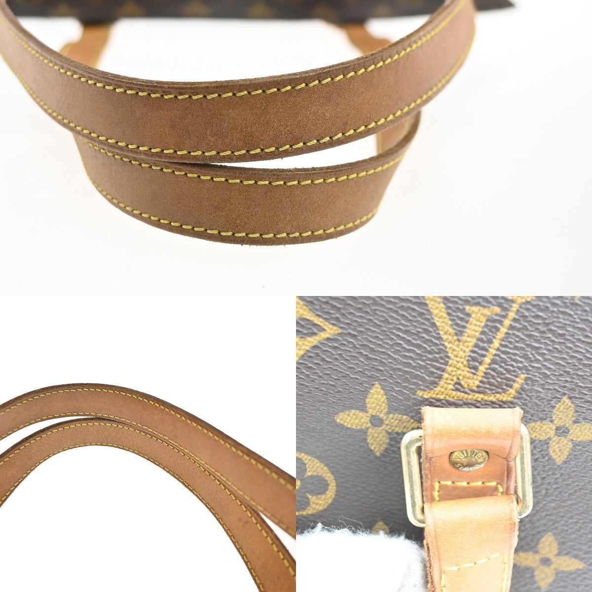 LOUIS VUITTON BABYLONE Shoulder Bag Monogram Leather Brown France M51102 82MA349