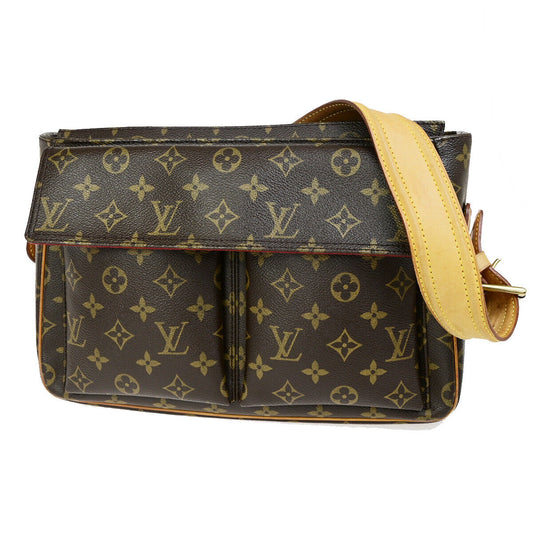 LOUIS VUITTON Viva Cite GM Shoulder Bag Monogram Leather Brown M51163 15YG491