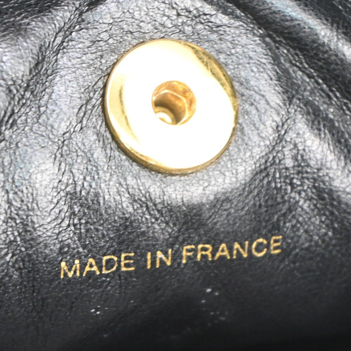 CHANEL CC Logo Matelasse Chain Backpack Bag Leather Black GHW France 708RJ137