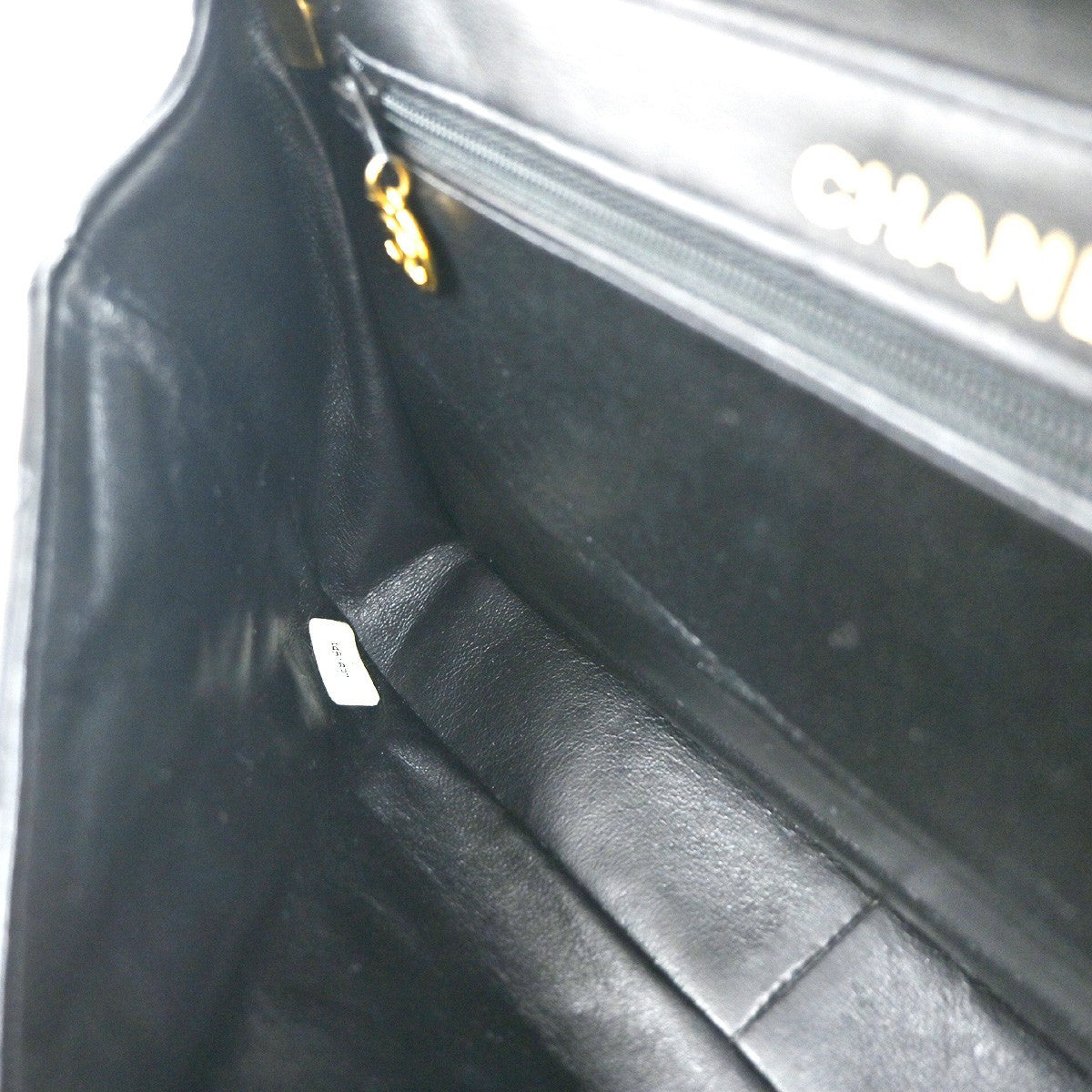 CHANEL Matelasse 25 Double Face Top Hand Hand Bag Leather Black Vintage 880RP115