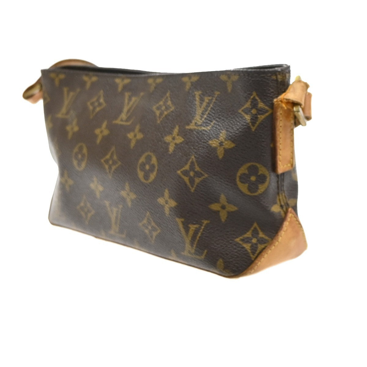 LOUIS VUITTON Logo Trotteur Shoulder Bag Monogram Leather Brown M51240 62SA013