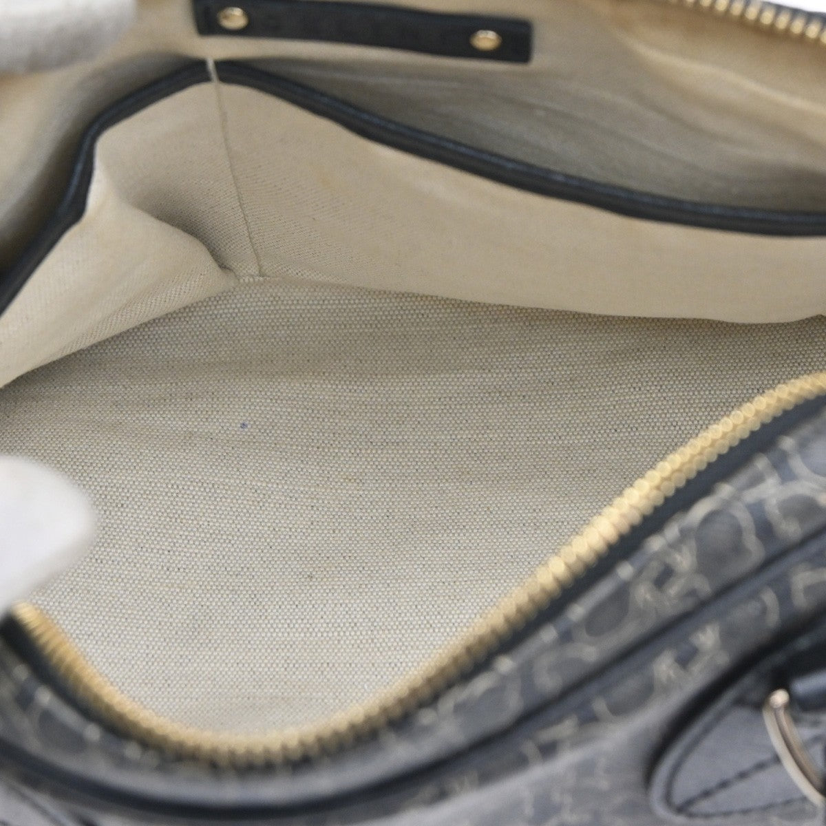 CELINE Horse Carriage Shoulder Hand Bag PVC Leather Black GHW 62CA402