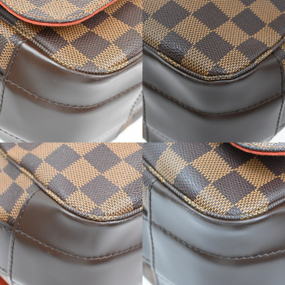 LOUIS VUITTON Bastille Shoulder Bag Damier Ebene Leather Brown N45258 25KB592