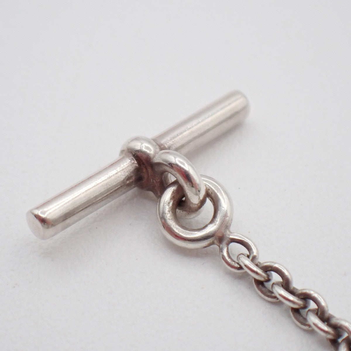 HERMES Amulettes Ex-Libris Pendant Necklace Sellier Silver 925 Italy 77LC635