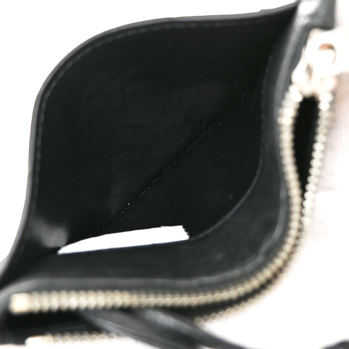 BOTTEGA VENETA Logo Intrecciato Coin Case Wallet Leather Black Italy 65EF860