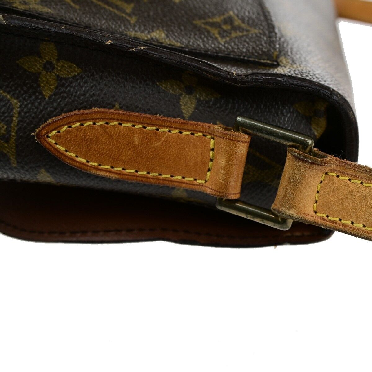 LOUIS VUITTON Saint Cloud GM Shoulder Bag Monogram Leather Brown M51242 69ED341