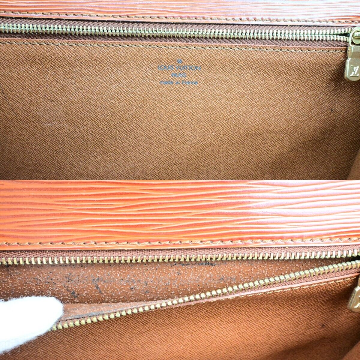 LOUIS VUITTON Monceau 2Way Shoulder Hand Bag Epi Leather Brown M52123 89ED458