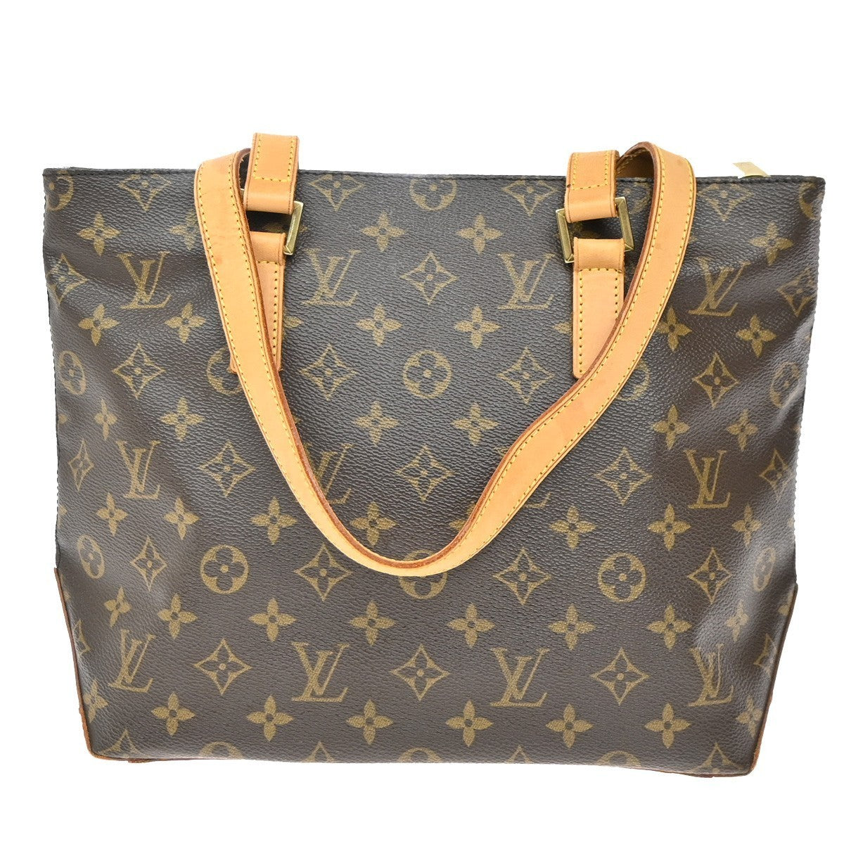 LOUIS VUITTON Cabas Piano Shoulder Bag Monogram Leather Brown M51148 82KP450