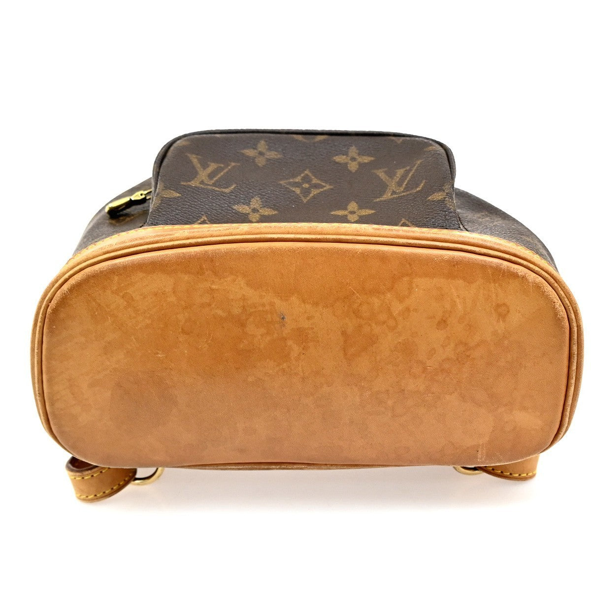 LOUIS VUITTON Mini Montsouris Backpack Bag Monogram Leather Brown M51137 96MA061