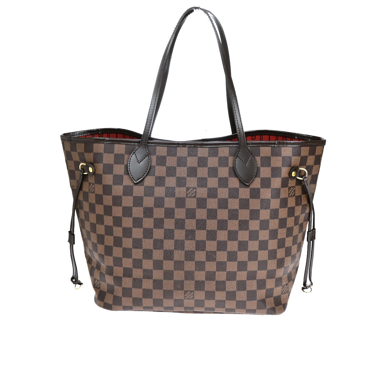 LOUIS VUITTON Neverfull MM Shoulder Tote Bag Damier Leather BN N51105 601YF656