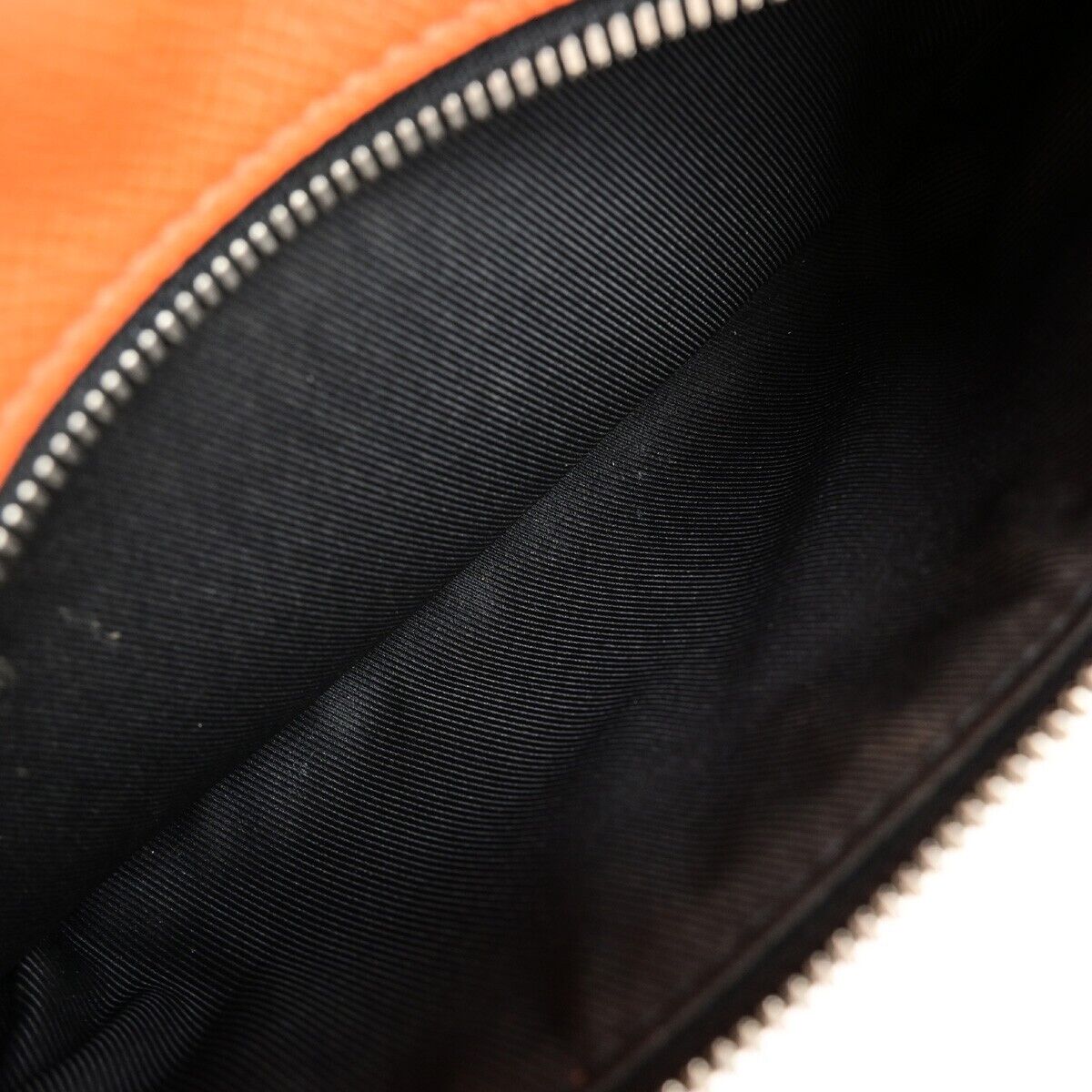 LOUIS VUITTON LV Logo Body Belt Bum Bag Taigarama Leather Orange M30430 44EC336