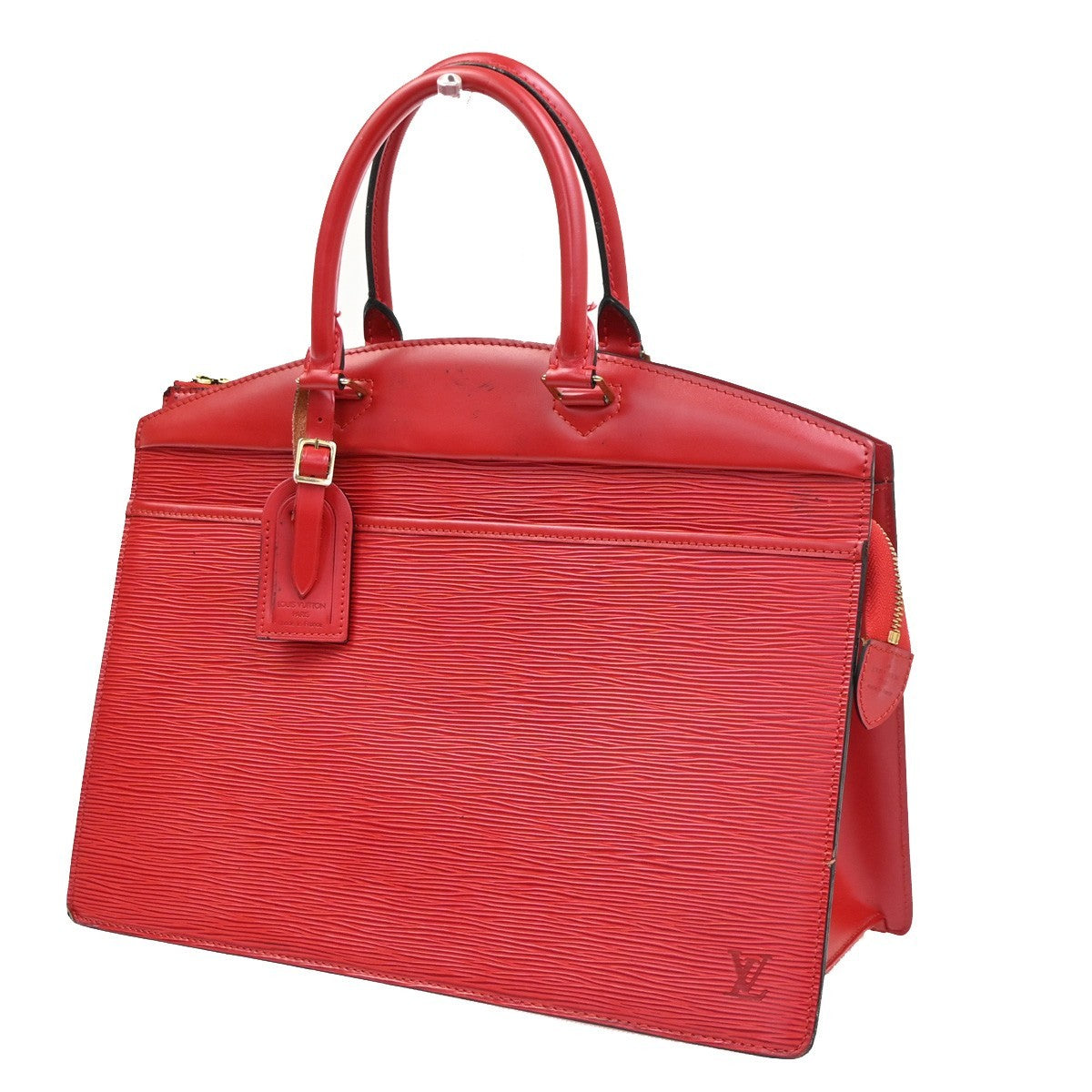 LOUIS VUITTON LV Logo Riviera Hand Bag Epi Leather Red France M48187 36KC601