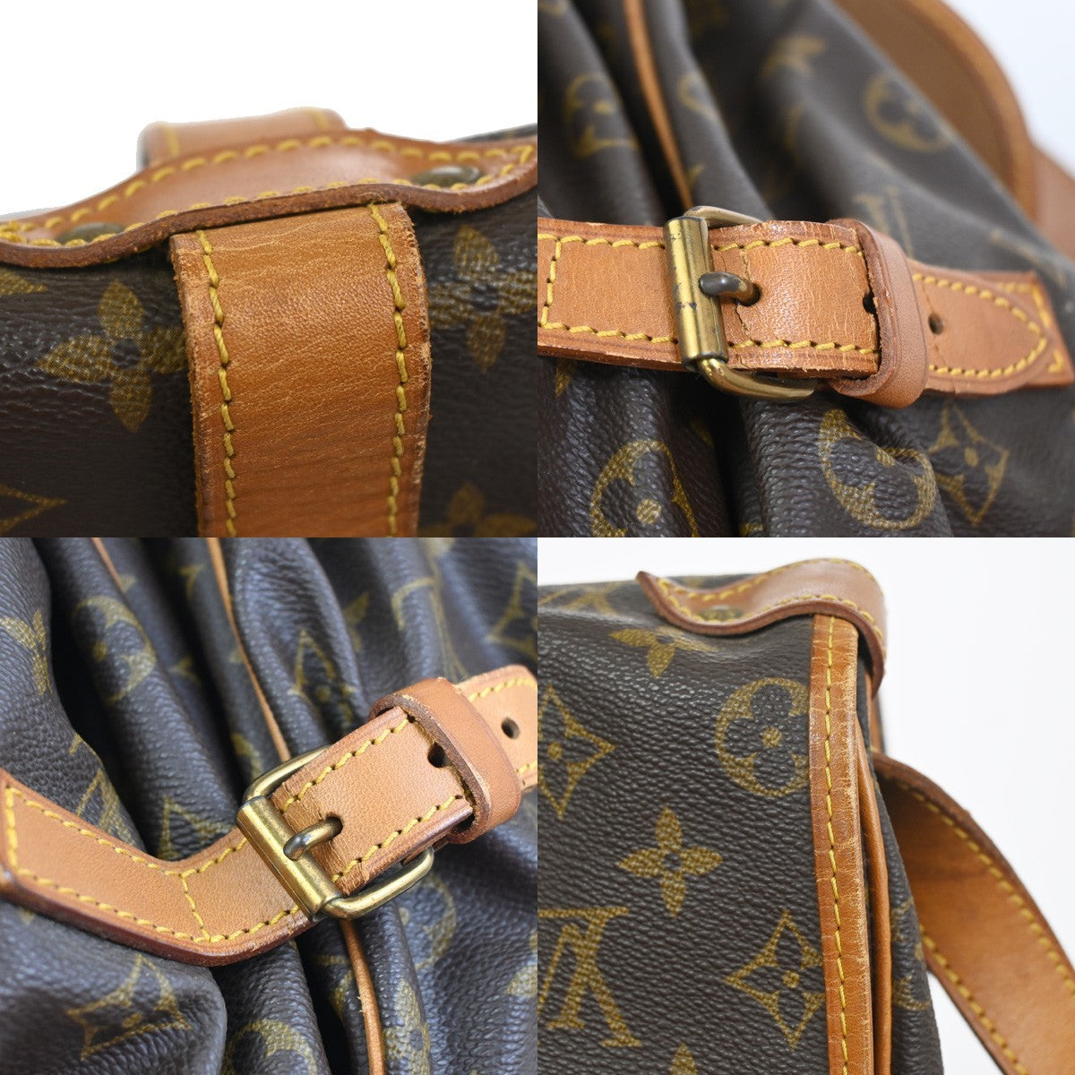 LOUIS VUITTON Saumur 35 Shoulder Bag Monogram Leather BN France M42254 79KC946